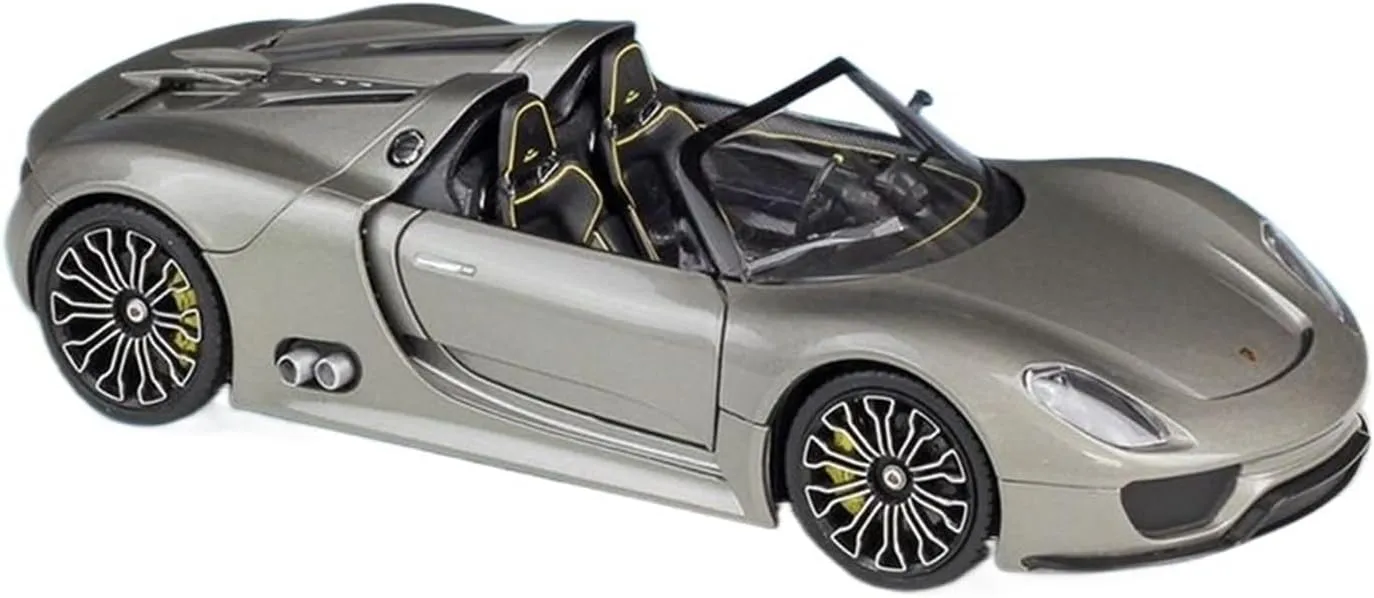 Die Casting 1/24 for Porsche 918 911 Turbo 356A Speedster Alloy Convertible Car Model Fully Open Door Vehicle Model Decoration Presents(918 Spyder)