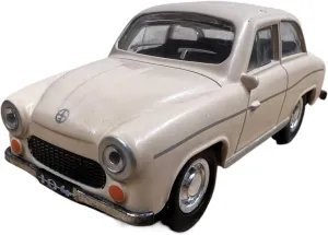 Diecast Model Car 1:43 for Poland FSM Warsaw 1966104 Classic Metal Vintage Car Decoration Sedan Scene Decoration Gift Toy Vehicles(White)