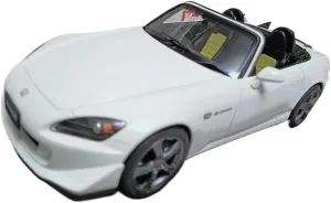 Diecast Model Car Honda S2000 Type S Coupe 1:18 for Scale Resin Classic Sports Car Model Hobby Collection Ornaments Souvenir Gift Convertiblefor Toy Vehicles(White)