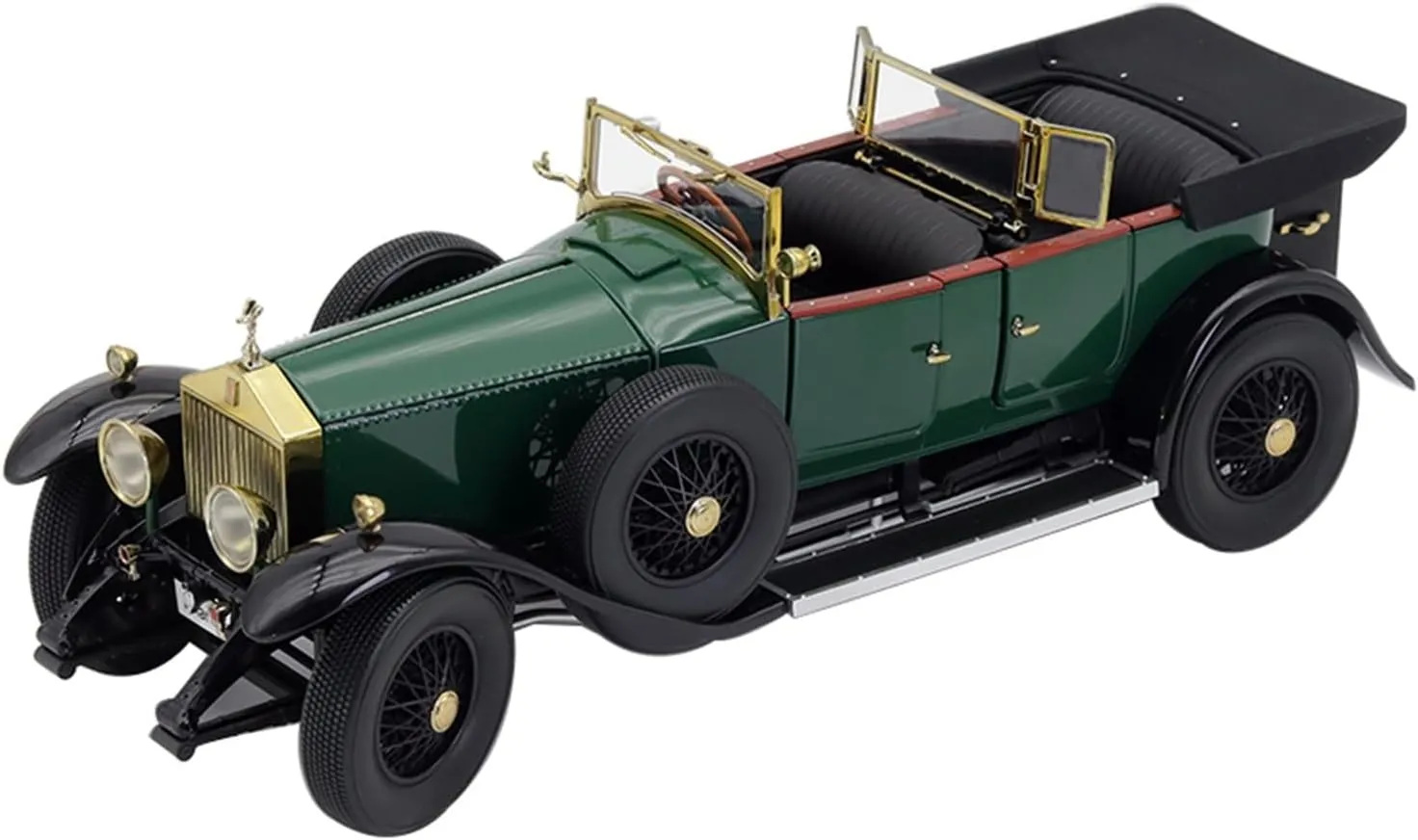 Diecast Model Car Rolls-Royce Phantom 1:18 for Six Generations of Alloy Retro Classic Resin Car Metal Toy Vehicles(Green)