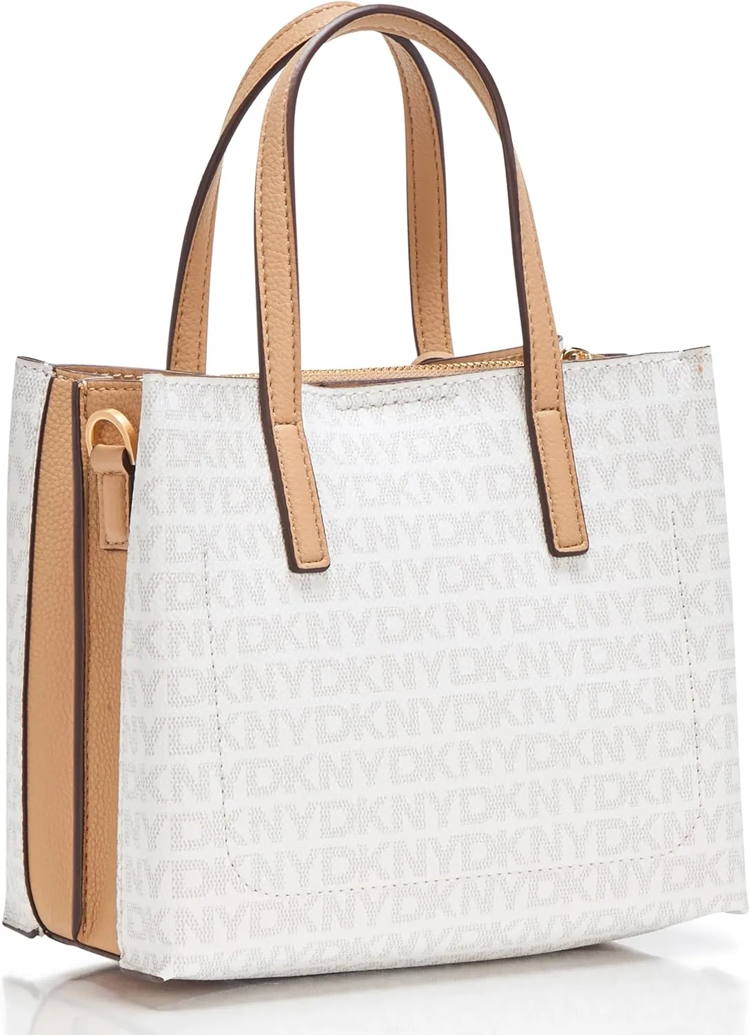 DKNY Farah Logo Crossbody Satchel with Padlock Charm