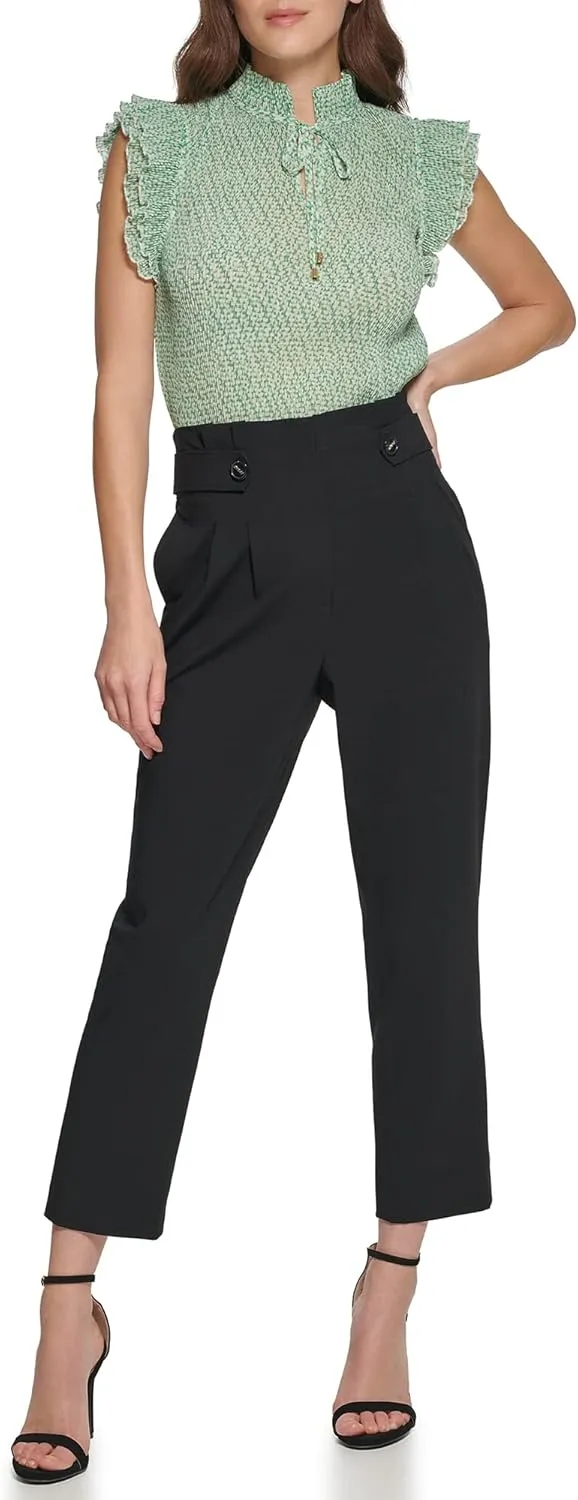 DKNY Women's Misses Paperbag Waist Pant