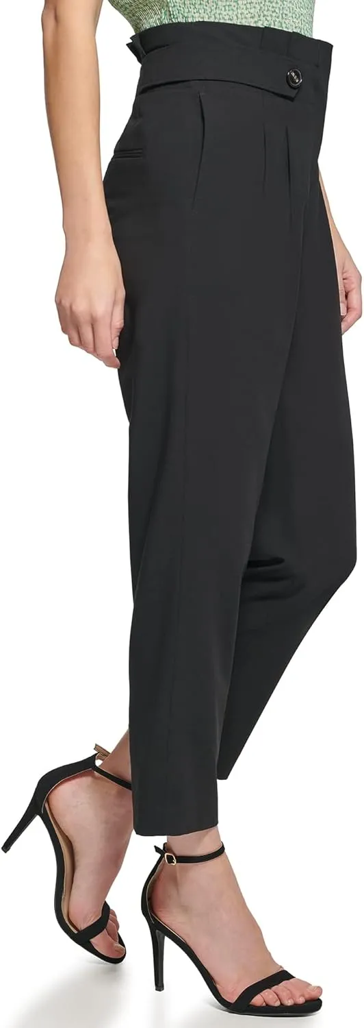 DKNY Women's Misses Paperbag Waist Pant