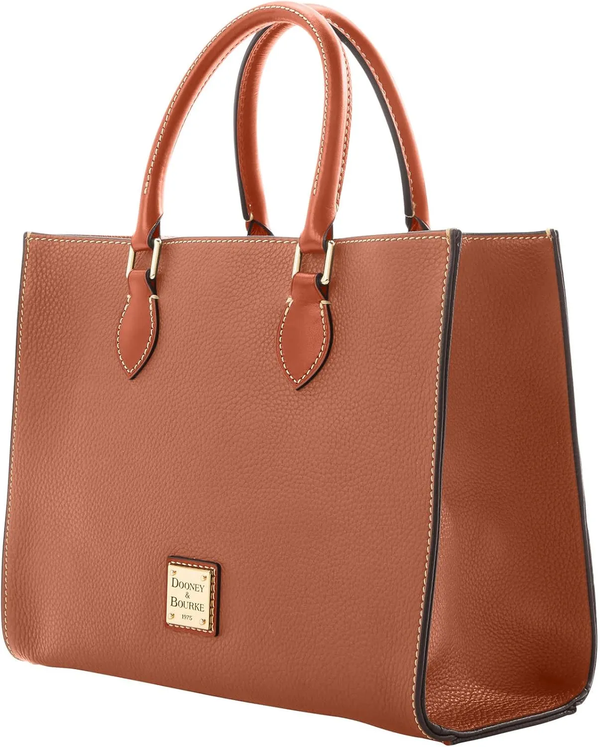 Dooney & Bourke Women's Janine Satchel in Pebble Grain Leather, Large Handbag with Adjustable & Detachable Shoulder Strap