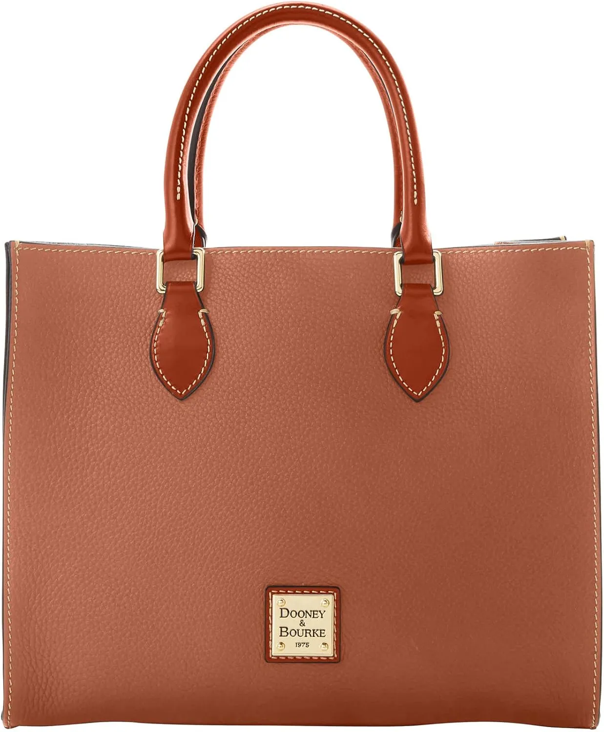 Dooney & Bourke Women's Janine Satchel in Pebble Grain Leather, Large Handbag with Adjustable & Detachable Shoulder Strap