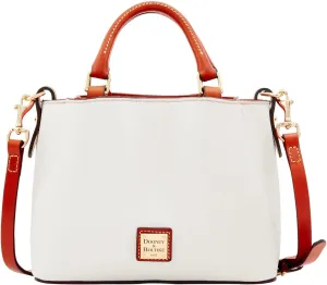 Dooney & Bourke Women's Mini Barlow Satchel in Pebble Grain Leather, Small Handbag with Adjustable, Detachable Shoulder Strap