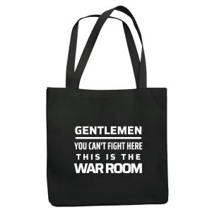 Dr Strangelove Kubrick Gentlemen you can not fight here this is the War Room Navy Black Multicolor Canvas Tote Bag