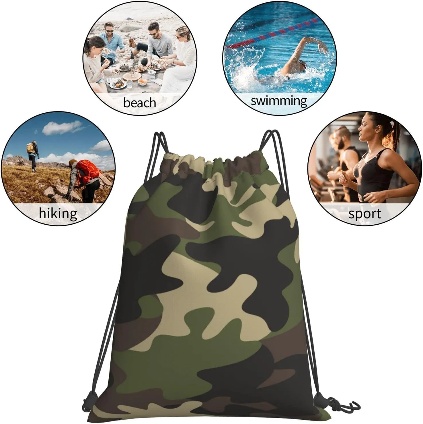 Drawstring Backpack Bag Sports Gym Sack Drawstring Bag Shopping Sport Yoga Travel String Bag For Men Women