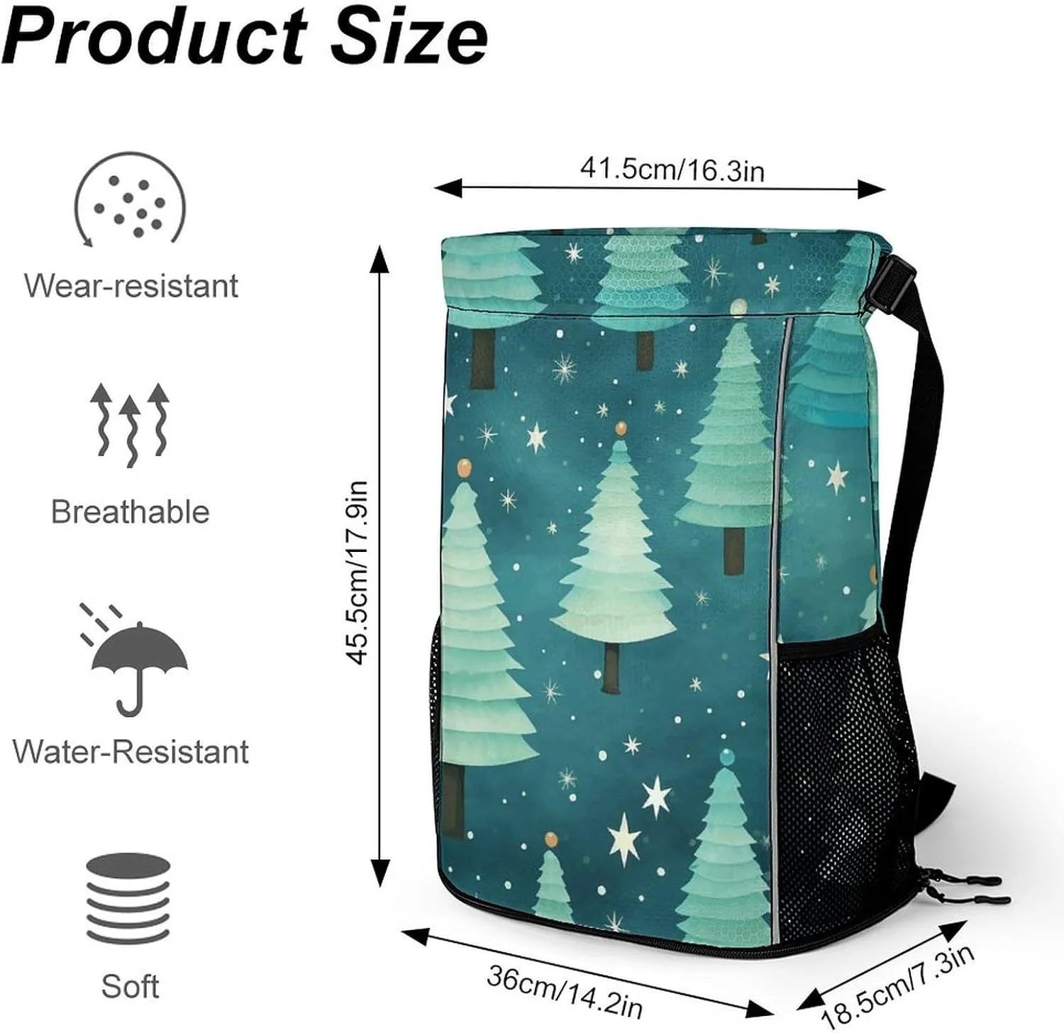 Drawstring Backpack Gym Drawstring Bag for Men Blue Star Pattern Draw String Bags Gym Bag Cinch Bag
