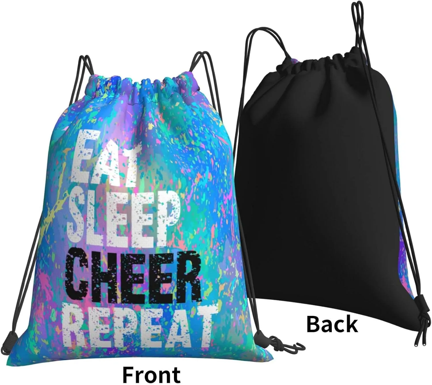 Drawstring Backpack Gym String Bag Sports Drawstring Sackpack For Women Men