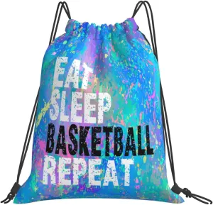 Drawstring Backpack Gym String Bag Sports Drawstring Sackpack For Women Men
