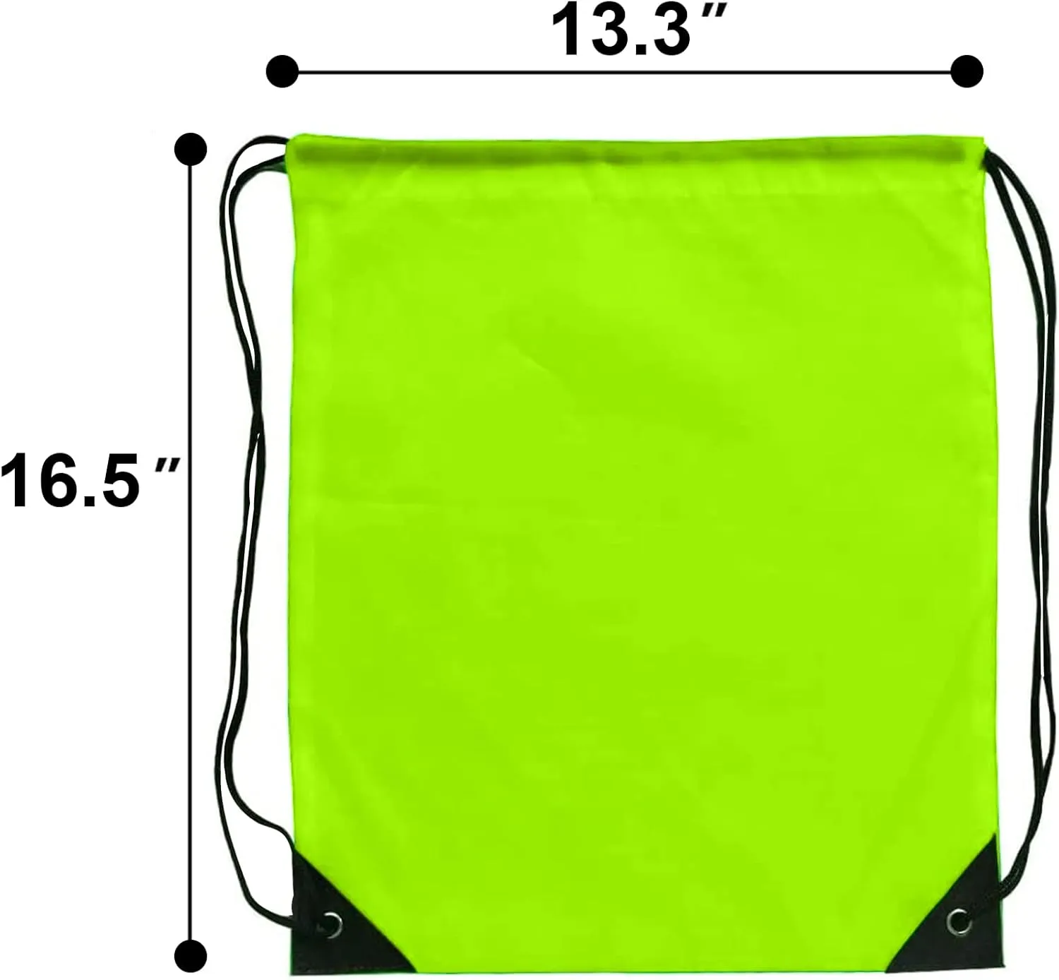 Drawstring Bags Bulk 14 Pcs Drawstring Backpack Bulk Cinch Bag Sackpack for Men Women Gym (Light Green)