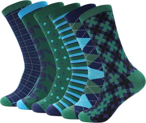 Dress Socks Combed Cotton Anti Odor Quick Dry Moisture Wikcing Size 8-13 Crew Socks