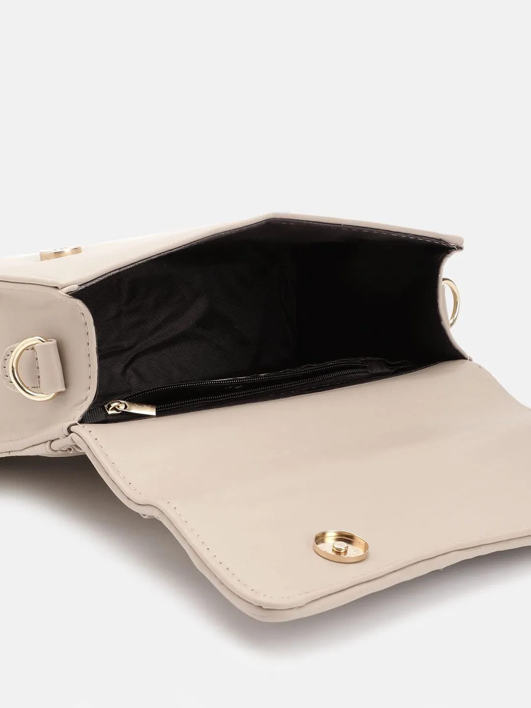 DressBerry Textured Structured Satchel