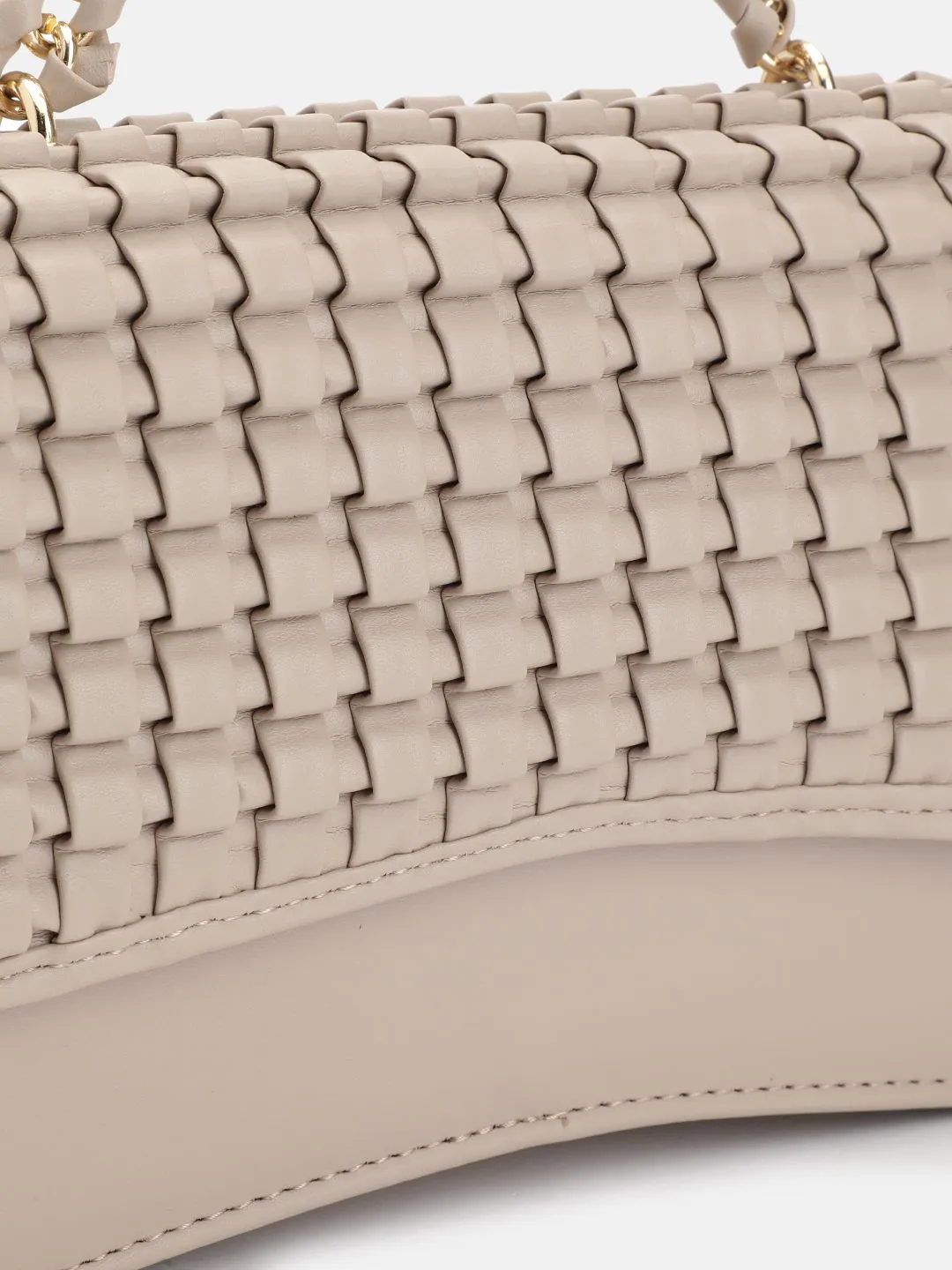 DressBerry Textured Structured Satchel