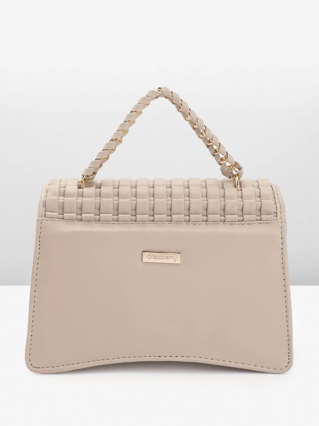 DressBerry Textured Structured Satchel