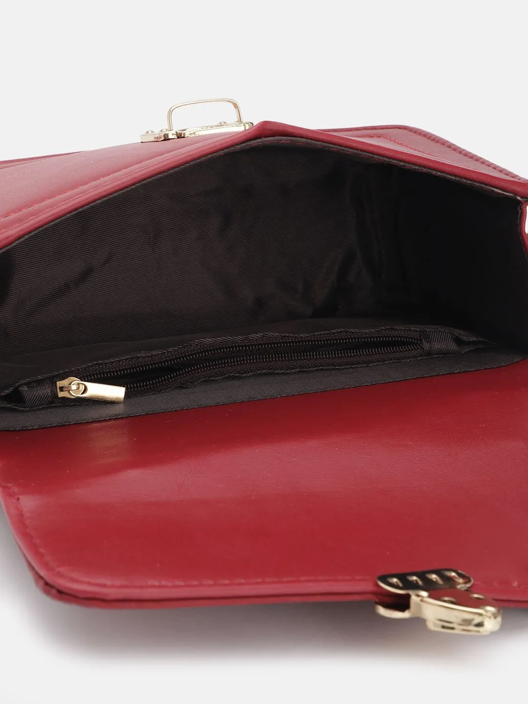 DressBerry Textured Structured Satchel