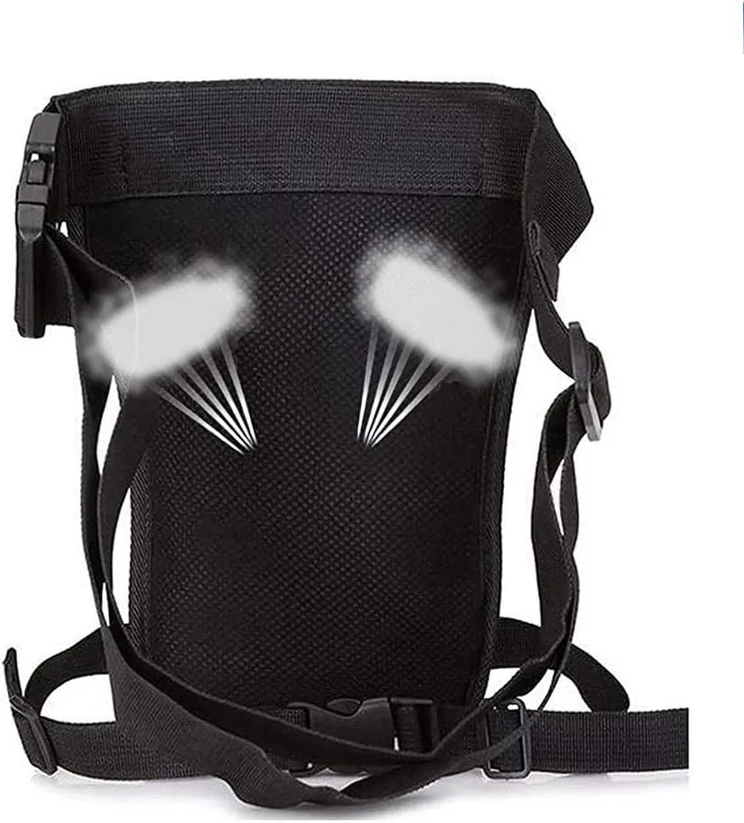 Drop Leg Bag for Men Military Tactical Thigh Pack Pouch Multifunctional Tactical Package Outdoor Hiking Thigh Bag 2-Black