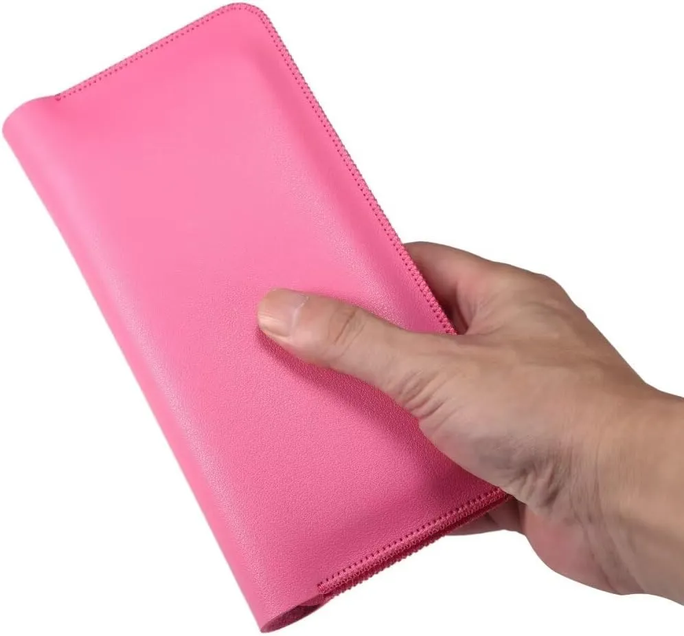 Dual compartment mobile phone bag wallet style business clutch, unisex bag