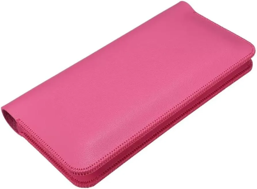 Dual compartment mobile phone bag wallet style business clutch, unisex bag