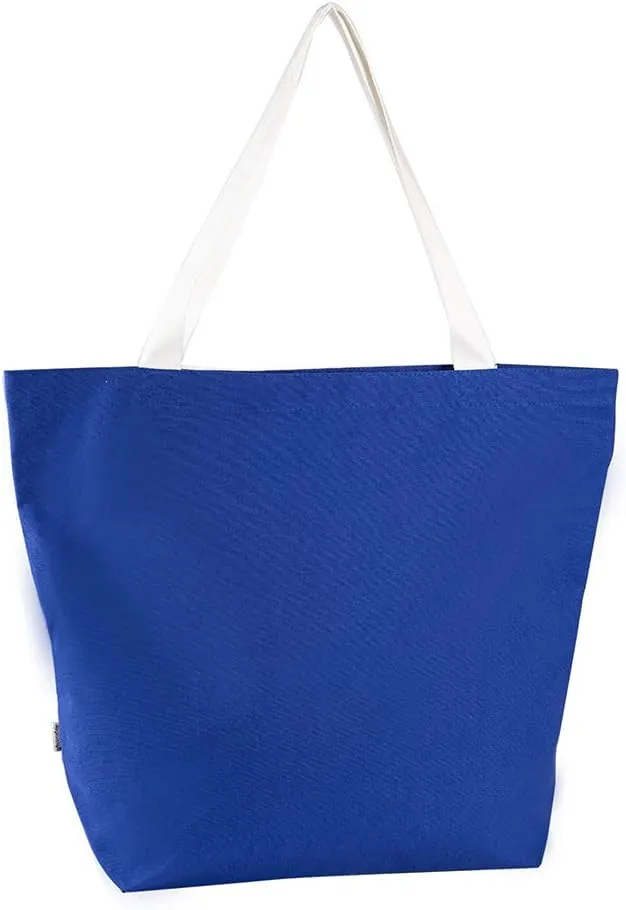 Durable 100% Cotton 12oz Canvas Heavy Duty Extra Large Grocery Bag Beach Tote Shopping Bag Multi Purpose Tote.