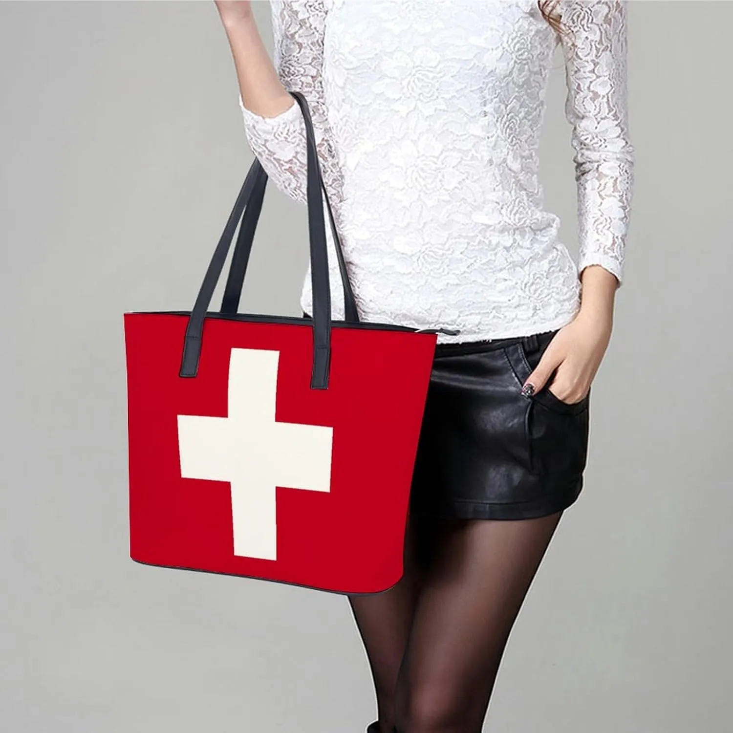 East Timor Flag Stylish Hobo Handbag Women Perfect Leather Tote for Shopping Trips