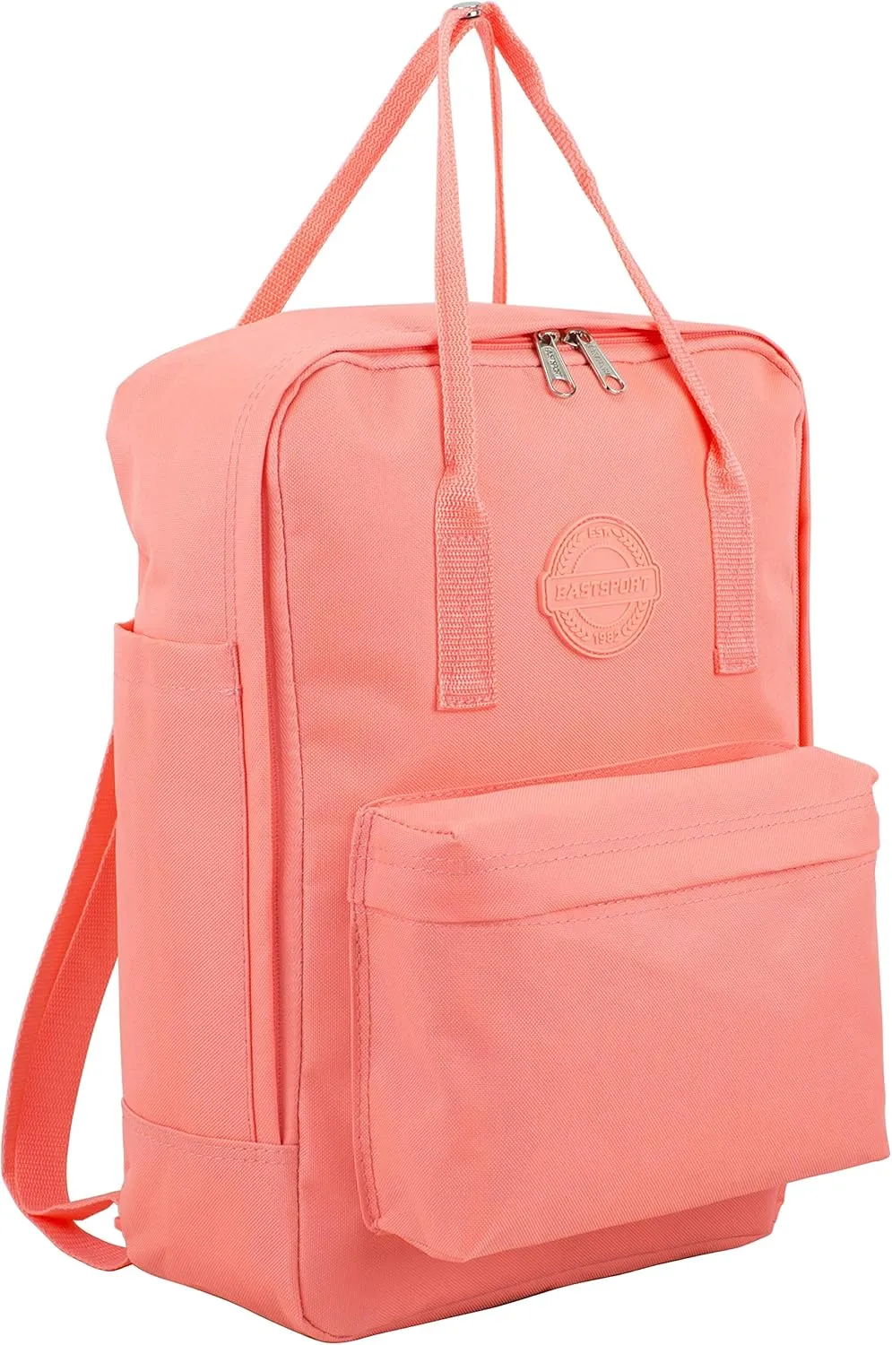 Eastsport Water Resistant Convertible Travel Backpack Purse Casual Daypack Tote 2 in 1 Bag, Peach Luster