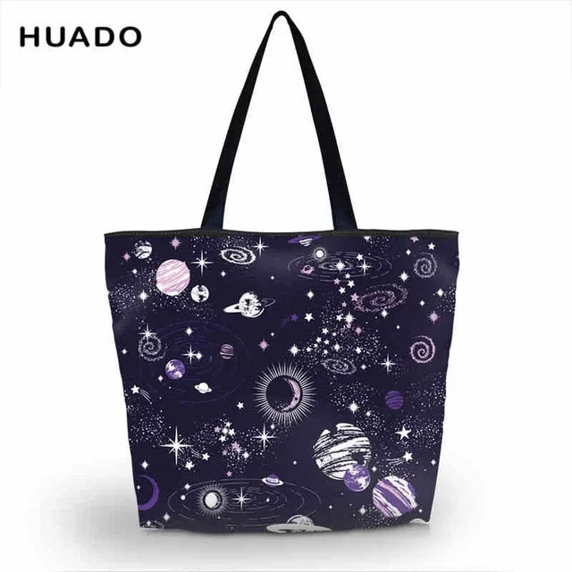 Eco Friendly Shopping Bags Waterproof Travel Custom Reusable Handbag Women Shoulder Cloth Pouch Foldable Grocery Bulk Organizer