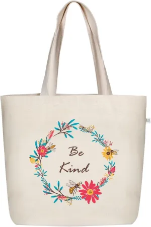 Ecoright Tote Bag for Women, Zipper Tote Bag for Women Work with Pocket, Large Canvas Bag for Shopping, Beach, Yoga