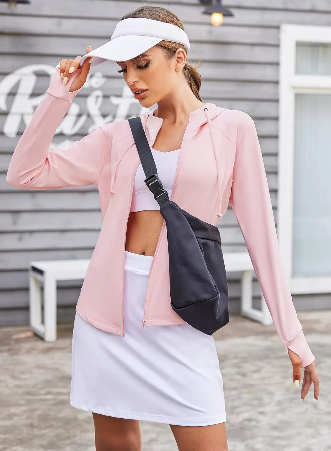 Ekouaer Golf Skirts for Woman with Pockets Silicone Grippers Tennis Skirt Inner Shorts Athletic Pickleball Running Skort