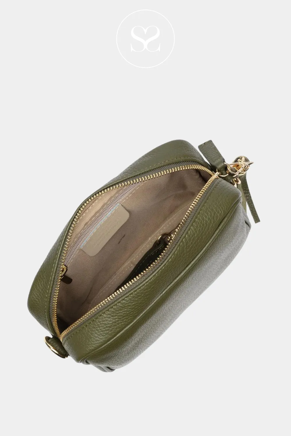 ELIE BEAUMONT - CROSSBODY BAG - OLIVE KHAKI