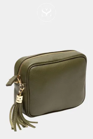 ELIE BEAUMONT - CROSSBODY BAG - OLIVE KHAKI