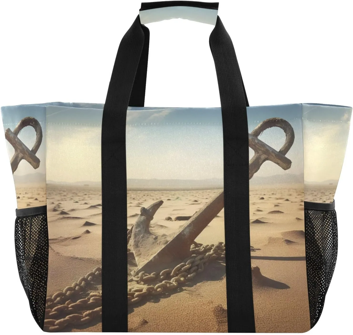 Emelivor Abandoned Large Tote Bag Canvas Travel Beach Diaper Bag Waterproof Pool Laundry Grocery Bags Handbags for Women Shopping Work Gym with Handle
