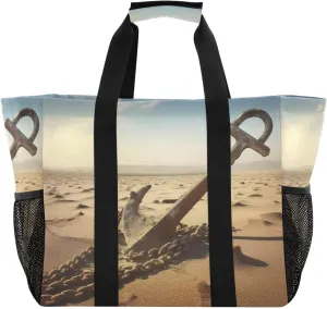 Emelivor Abandoned Large Tote Bag Canvas Travel Beach Diaper Bag Waterproof Pool Laundry Grocery Bags Handbags for Women Shopping Work Gym with Handle