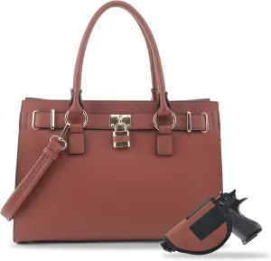 Emperiaoutfitters Concealed Carry Purse - Dina Lock Concealed Carry Satchel