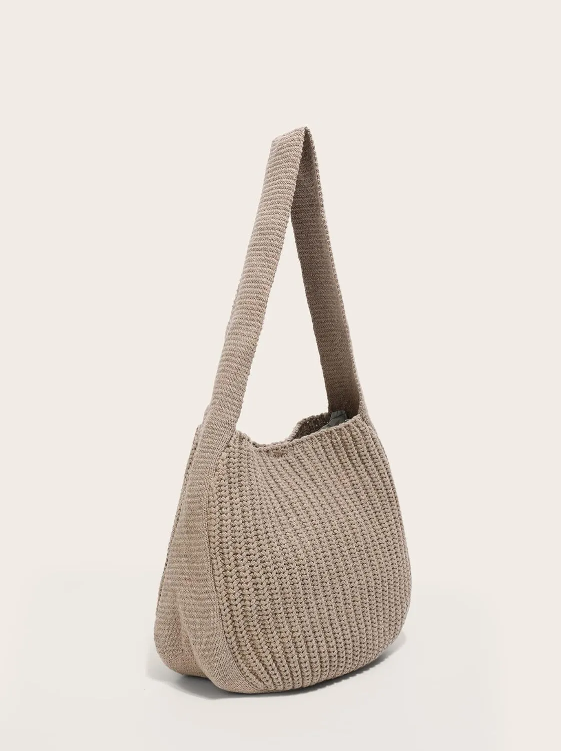ENBEI Women's Crochet Tote Bag Knit Shoulder bag,Aesthetic Bag,Cute Eco-Friendly Tote for Travel,Daily Use,Gift Box Packaging