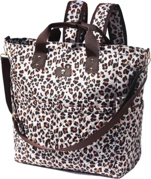 ESVAN Diaper Tote Bag Totepack Backpack Crossbody Bag 3 in 1 for Women Laptop Backpack Multifunctional with Insulated Pockets