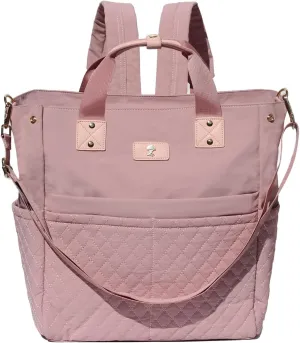 ESVAN Diaper Tote Bag Totepack Backpack Crossbody Bag 3 in 1 for Women Laptop Backpack Multifunctional with Insulated Pockets