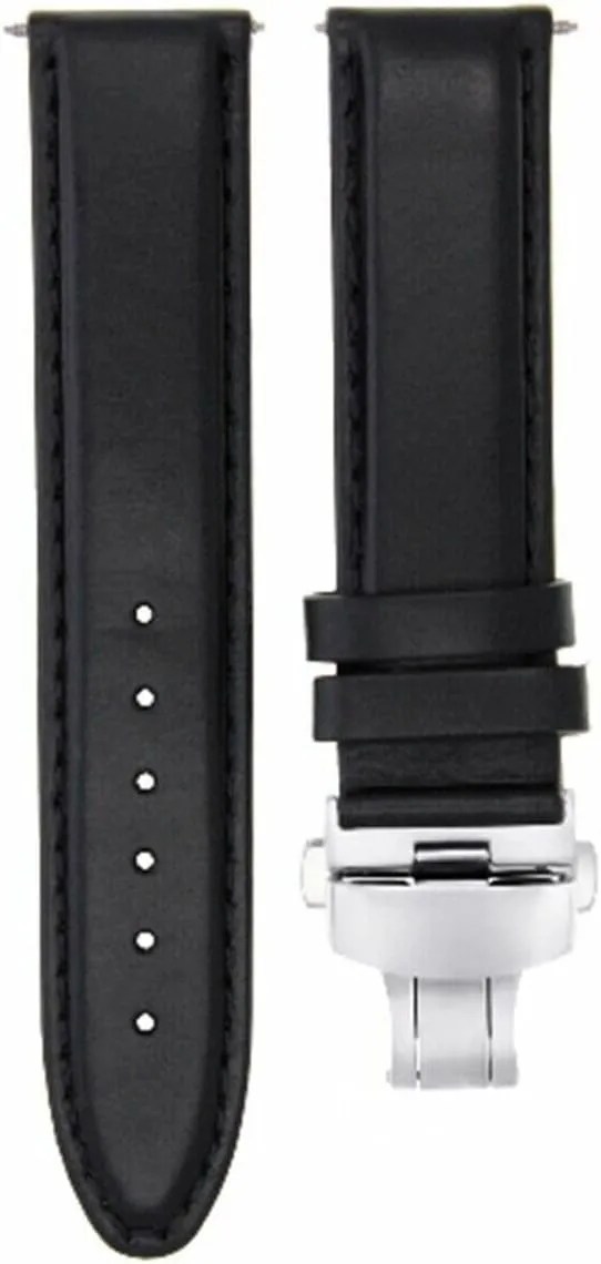 Ewatchparts 18-19-20-22-24mm Leather Watch Band Strap Smooth Compatible with IWC Pilot Portuguese