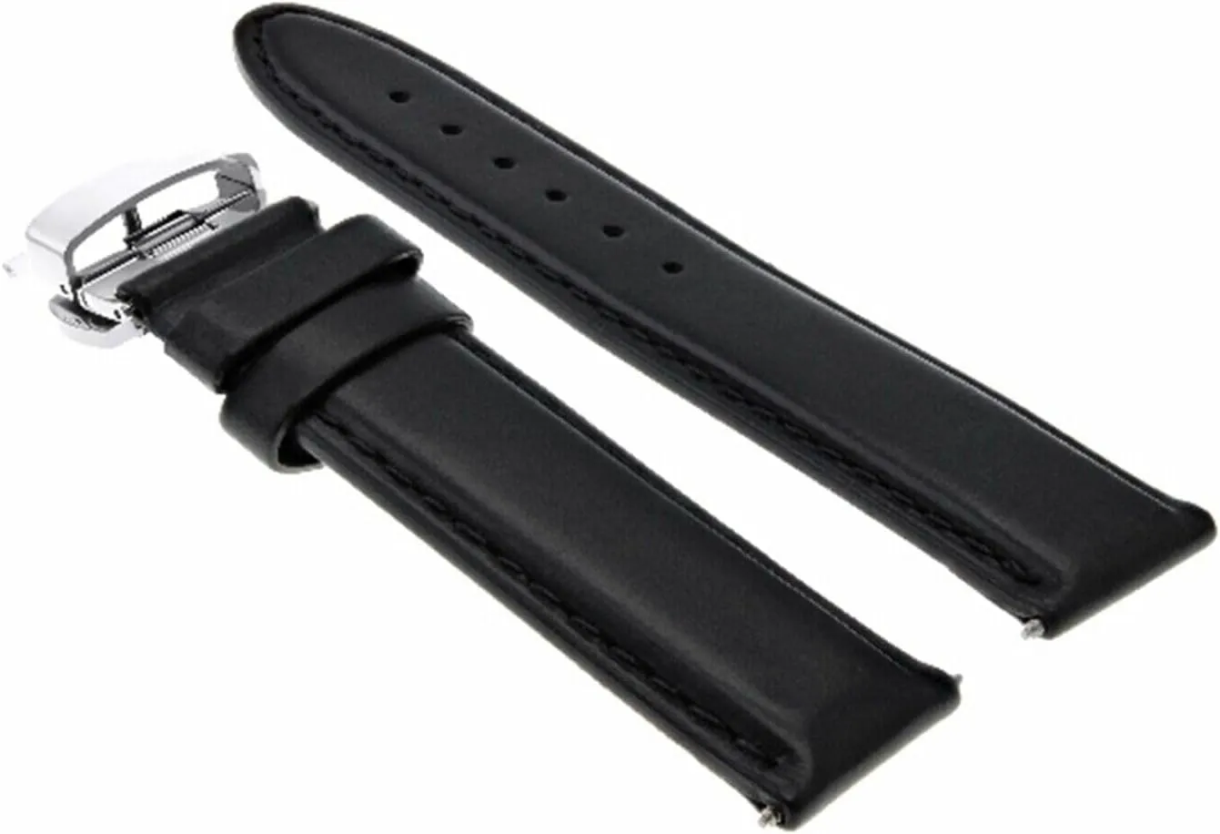Ewatchparts 18-19-20-22-24mm Leather Watch Band Strap Smooth Compatible with IWC Pilot Portuguese