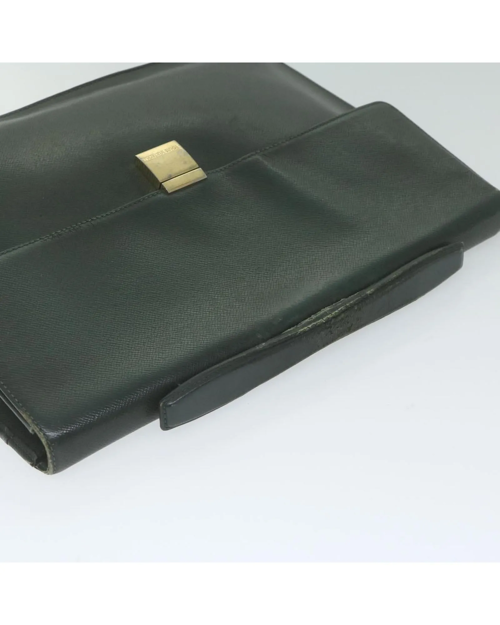 Executive Portfolio Green Taiga Leather