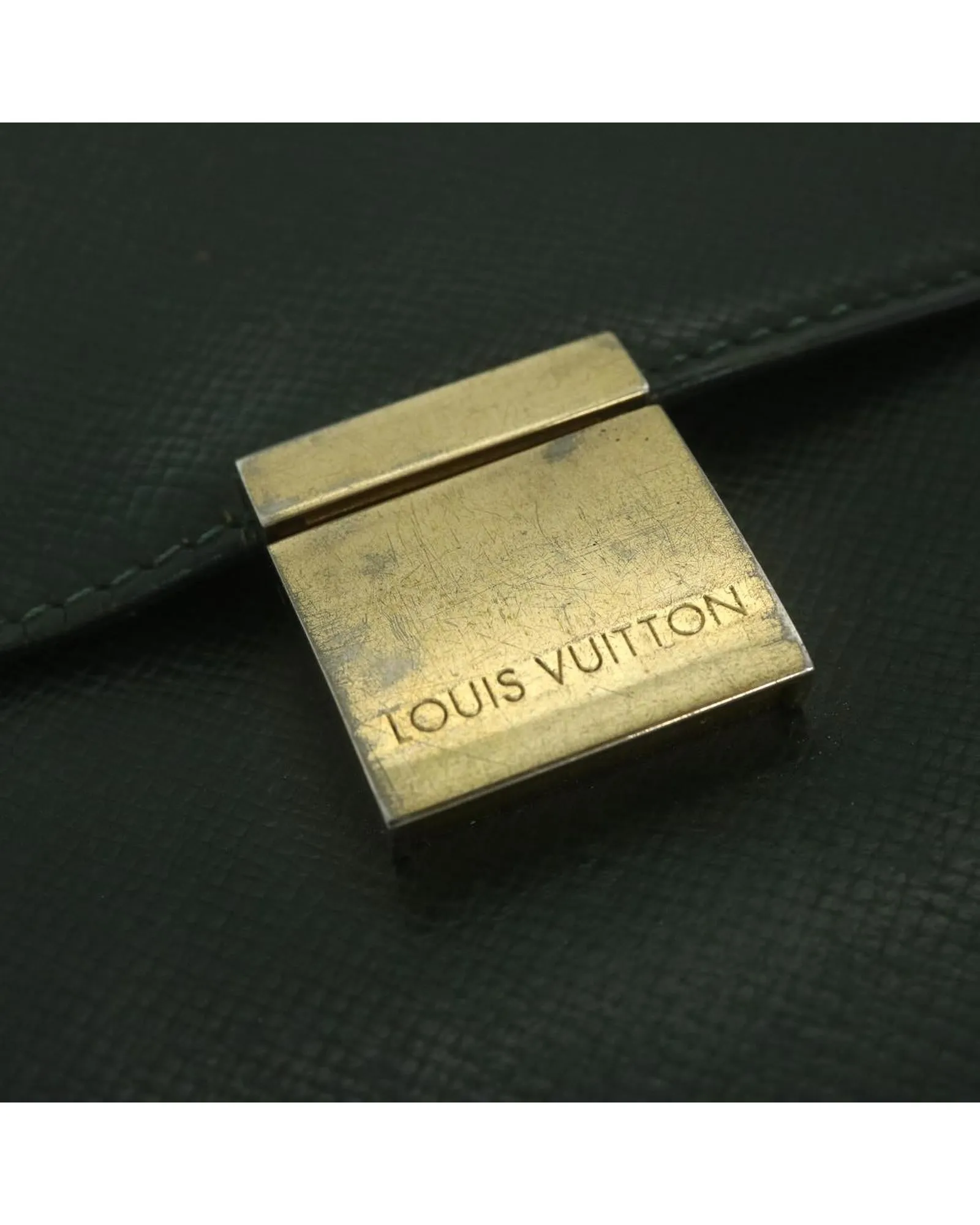 Executive Portfolio Green Taiga Leather
