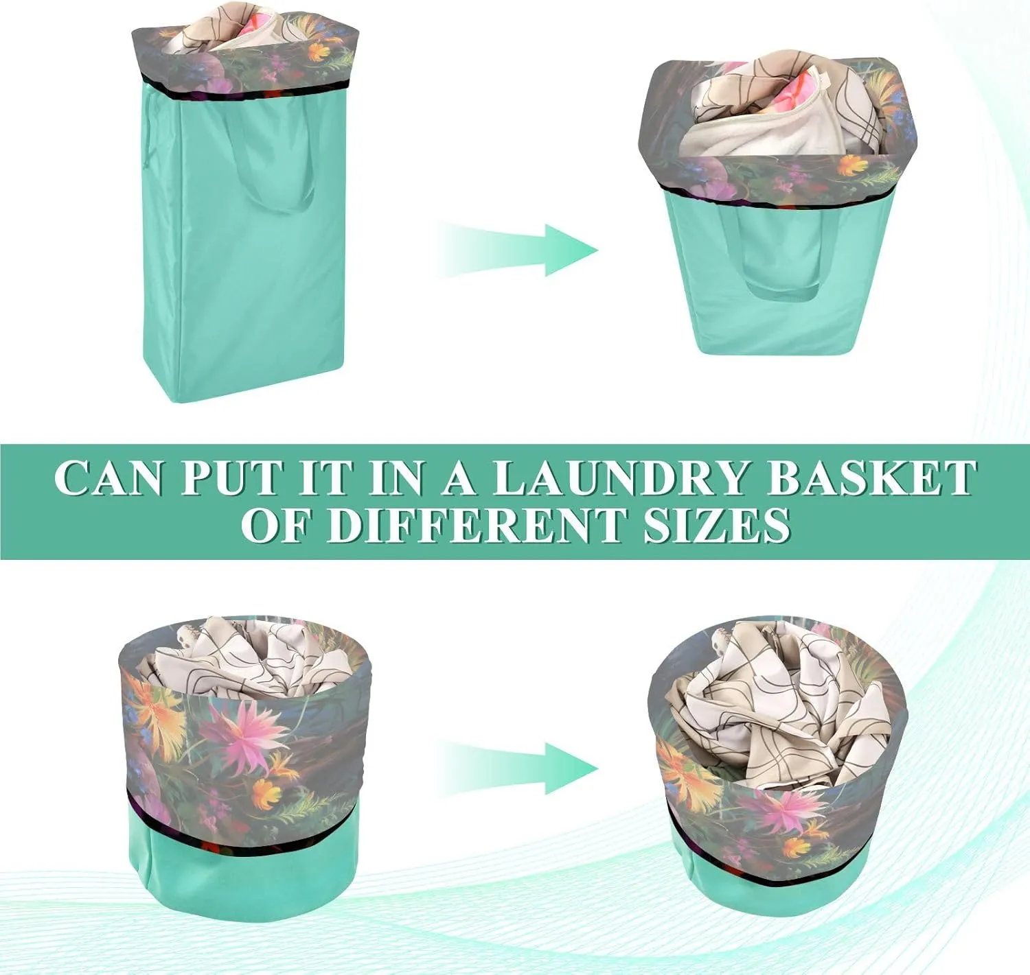 Extra Large Travel Laundry Bag And Mesh Laundry Bag, Rip-Stop Dirty Clothes Bag with Drawstring, Duty Travel Laundry Bag, Large Laundry Hamper Liner (24" x 36") Crocodile (40)