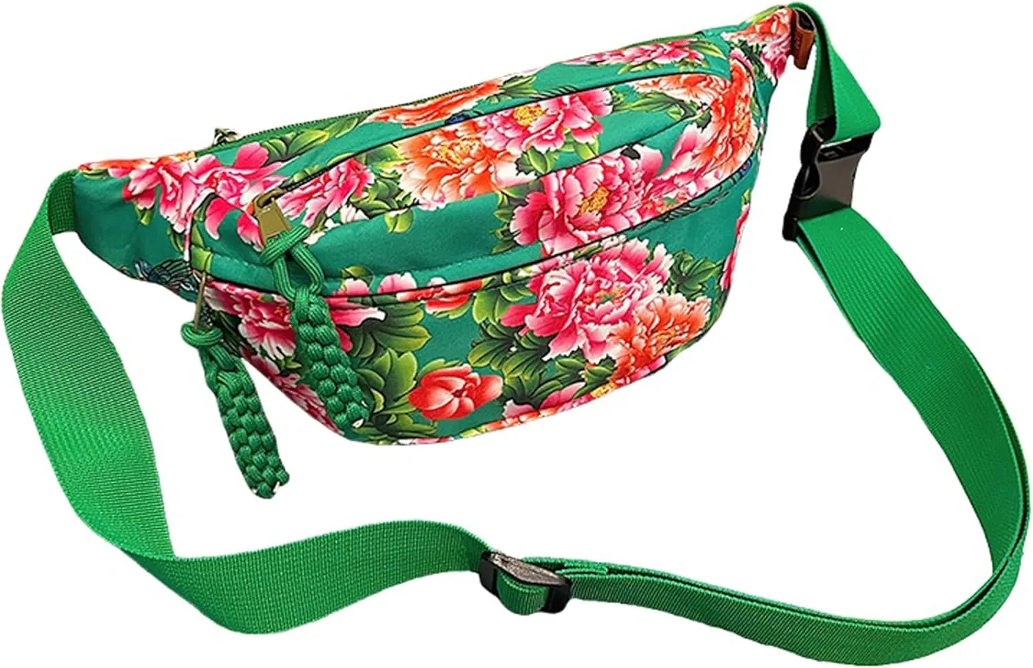 eYLun Women Fanny Pack Crossbody Bag Adjustable Casual Waist Bag FashionChest Bag Waist Pack for Travel Walking Running Hiking Green