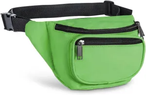 Fanny Pack, AirBuyW 3 Zippered Compartments Adjustable Strap Crossbody Festival Workout Concert Traveling Running Biking Sport Fashion Waist Fanny Pack Bag For Women Men Apple Green