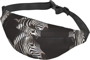 Fanny Pack for Men Women Waist Bag Adjustable Waist Pack Crossbody Belt Bag Animal Zebra Bum Bag
