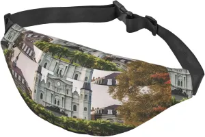 Fanny Pack for Men Women Waist Bag Adjustable Waist Pack Crossbody Belt Bag Jackson square Bum Bag