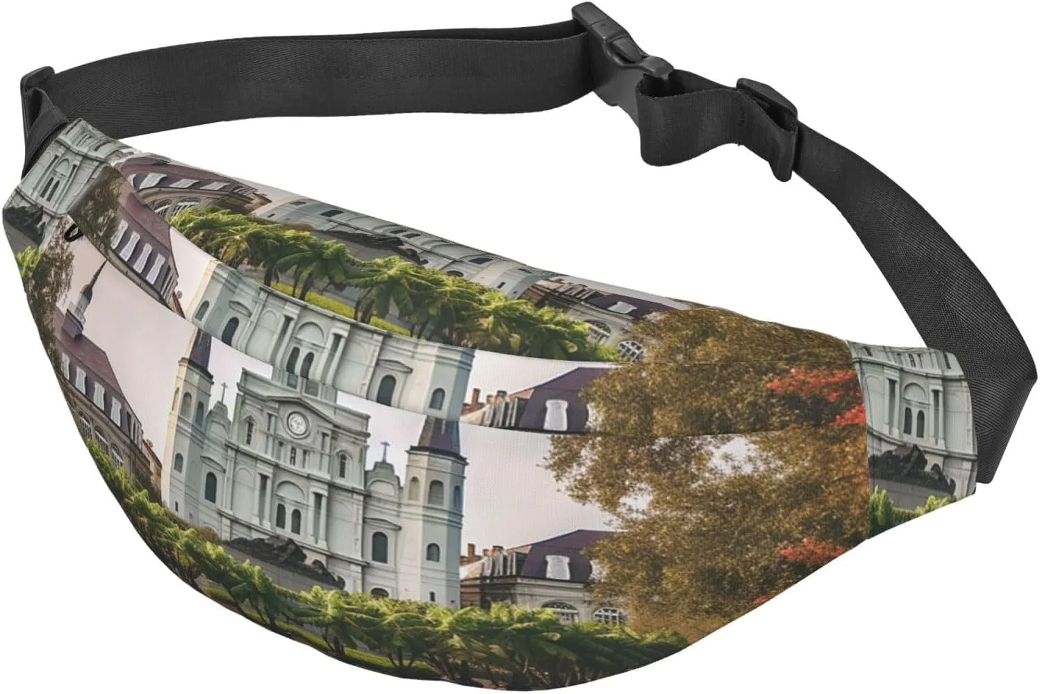 Fanny Pack for Men Women Waist Bag Adjustable Waist Pack Crossbody Belt Bag Jackson square Bum Bag