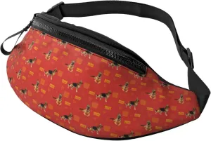 Fanny Packs for Women Men, German Shepherd Dog No.1020 Waist Bag Crossbody Bags for Women Men, Cross Body Bag