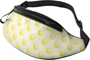 Fanny Packs for Women Men, yellow Lemon slices Waist Bag Crossbody Bags for Women Men, Cross Body Bag